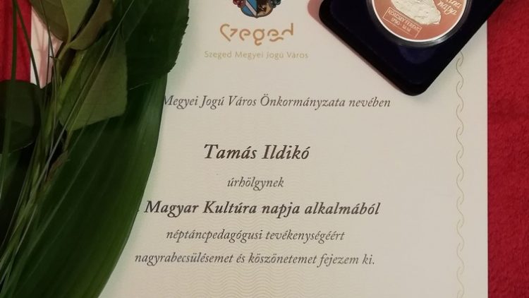 Kölcsey-érmet kapott Tamás Ildikó táncpedagógus kolléganőnk!