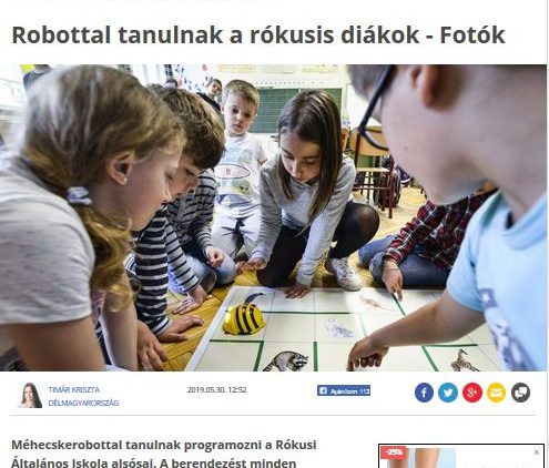 Robotika alsósoknak – a Délmagyar is megtisztelt minket