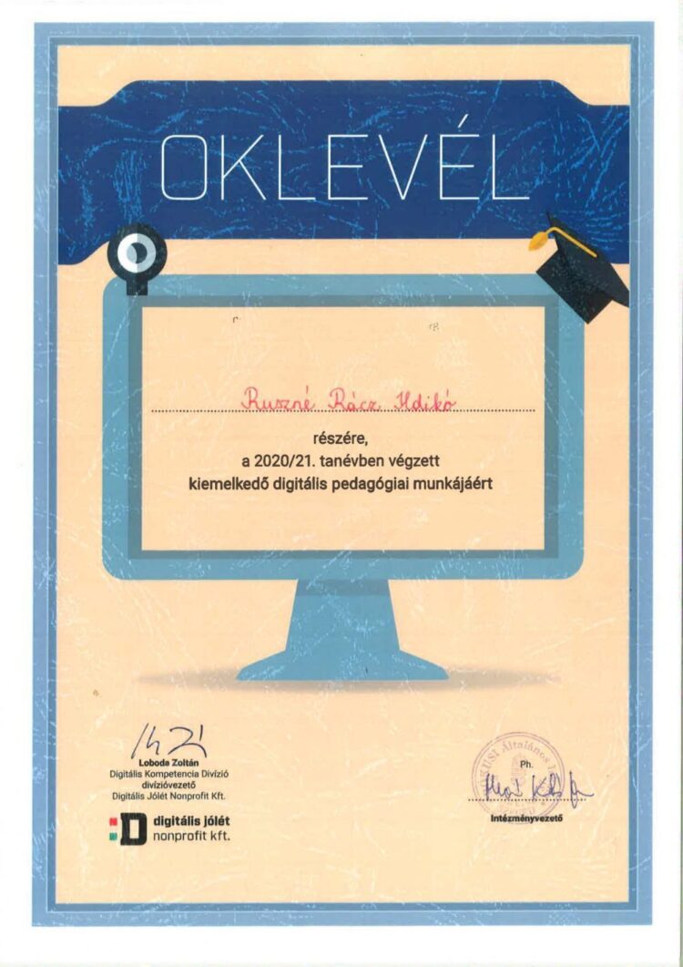 Digitális Jólét Program a Digitális pedagógiáért