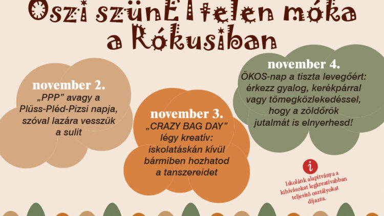 Őszi szün(ET)telen móka a Rókusiban