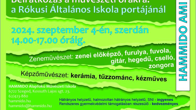 HAMMIDO pótbeiratkozás