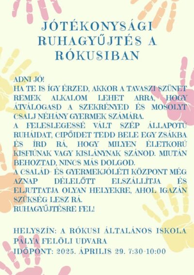 ❤️Jótékonysági ruhagyűjtés