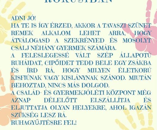 ❤️Jótékonysági ruhagyűjtés