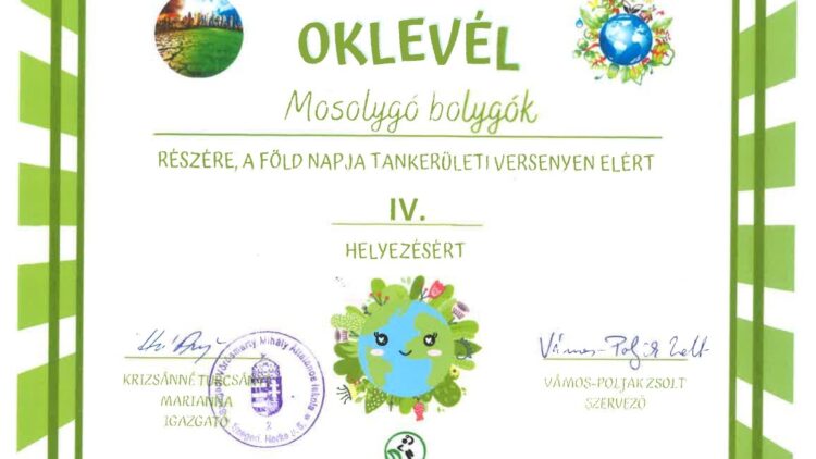 Rókusis sikerek a Föld napja tankerületi versenyen