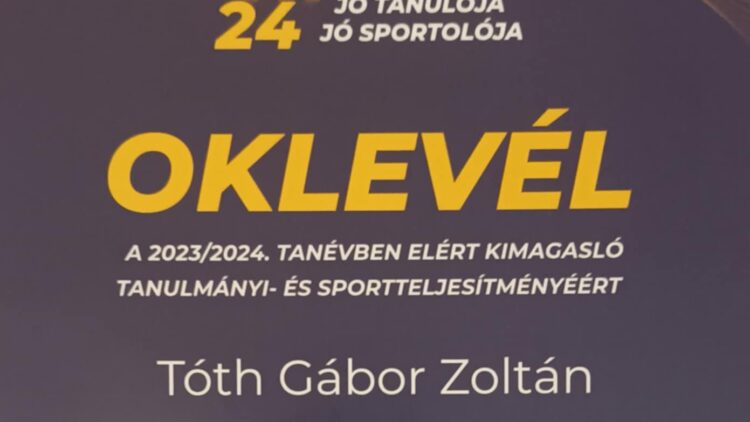 Magyarország jó tanulója, jó sportolója 2024.
