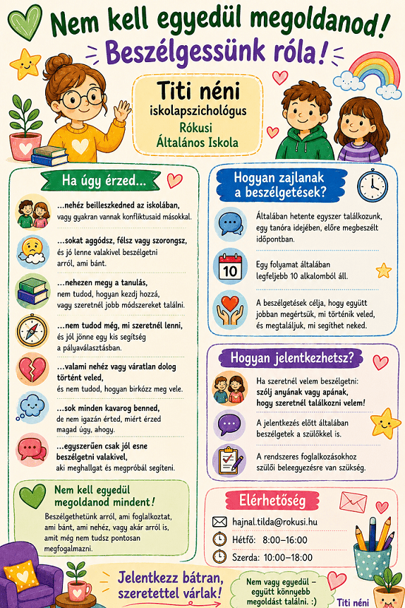 Beszélgessünk róla – iskolapszichológus